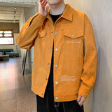 Corduroy Varsity Jacket Overalls Men's Autumn Baseball Uniform Spring and Autumn Sports Corduroy Autumn Wear Jacket