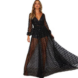 Olivia Wilde Dress Sexy V-neck Backless Dress Sequined Evening Gown