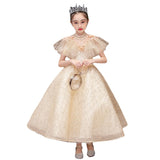 Princess Charlotte Flower Girl Dress Evening Gown Princess Dress Children's Wedding Dress Costume for Piano Performance