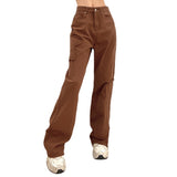 Julia Fox Low Rise Trousers Tight Zipper Casual Pants