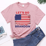 Let's Go Brandon T Shirt Women's Top Printed Short Sleeve T-shirt Women