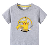 Children Pokemon Pikachu T Shirt Short Sleeve T-shirt Men 'S Top