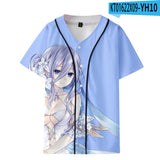 Baggy Baseball Jersey Printed Break Fashion Short Sleeve Baseball Uniform