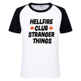 Stranger Things Hellfire Club T Shirt Printed Top Men's and Women's Short-Sleeved T-shirt