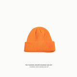 Toboggan Hat Female Autumn Winter Solid Color Woolen Hat Female Knitted Hat