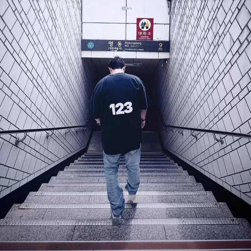 Rrr123 T Shirt Distressed Vintage Loose Hip Hop T-shirt