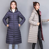 Women Winter Coats Puffer Jacket Down Coat Down Jacket Hooded Light & Fashionable White Duck Down Coat