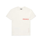 Purple Brand T Shirts Casual Short Sleeve Loose round Neck Gothic Text Bright White T-shirt