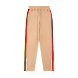Palm Angels Pants Angel Rainbow Striped Pants Men's and Women's Casual Trousers Loose