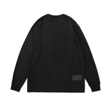 Mens Fall Outfits Men's Sweater Loose round Neck Autumn Winter Couple Long Sleeve T-shirt