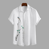 Men Hawaii Shirts Men's Fashion Printed Short Sleeve Shirt