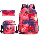 Stranger Things Hellfire Club Backpack Stranger Things Backpack Three-Piece Set for Students