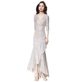 Olivia Wilde See Through Dress Fishtail Sequins Elegant Dress