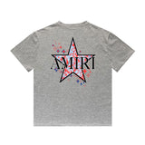 Amiri T Shirt Casual Hip Hop round Neck Short Sleeve T-shirt