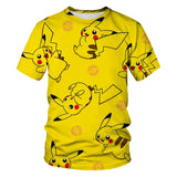 Men and Women Pokemon Pikachu T Shirt 3D Personalized Printing Fashion