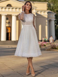 Bridesmaid Dress Spring/Summer Long Dress Sexy Round Neck Sequin Long Sleeve Dress Gown