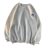 Men Sweatshirts Sweater Men's Loose Long Sleeve Printed round Neck Pullover Coat