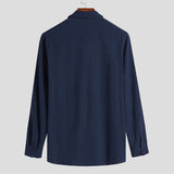 White Work Shirts Spring and Autumn Men's Shirt Casual Cotton and Linen Long Sleeve Shirt