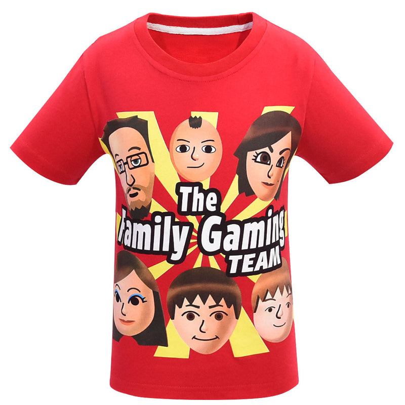Fgteev T Shirt Roblox Fgteev The Family Game Summer Children and Teens Short Sleeve