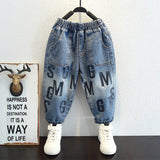 Toddler Boys Pants Boys' Spring and Autumn Casual Jeans Children