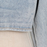 Brown Cropped Varsity Jacket Short Jacket Denim Jacket