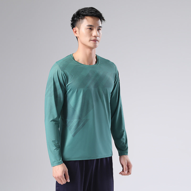 Sweat Wicking Shirt Men's Sports Long-Sleeved T-shirt Shang Men