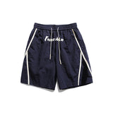 Men Shorts Summer Embroidered Straight Casual Pants Retro