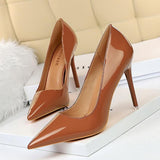 Nude Heels for Wedding High Heels Spring Girl Black Work Shoes