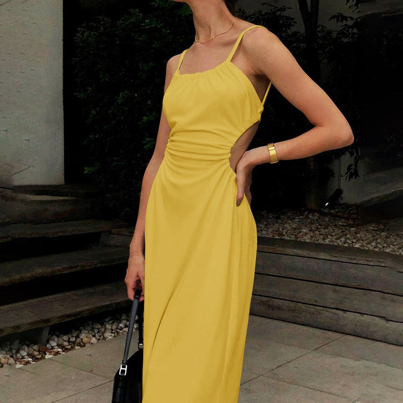 Mini Club Dresses Summer Sexy Backless Spaghetti Straps Dress