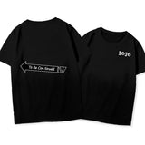JoJo's Bizarre Adventure Dressing Short Sleeve round Neck Loose T-shirt