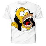 Homer Simpson Shirt Summer Printed Loose Casual
