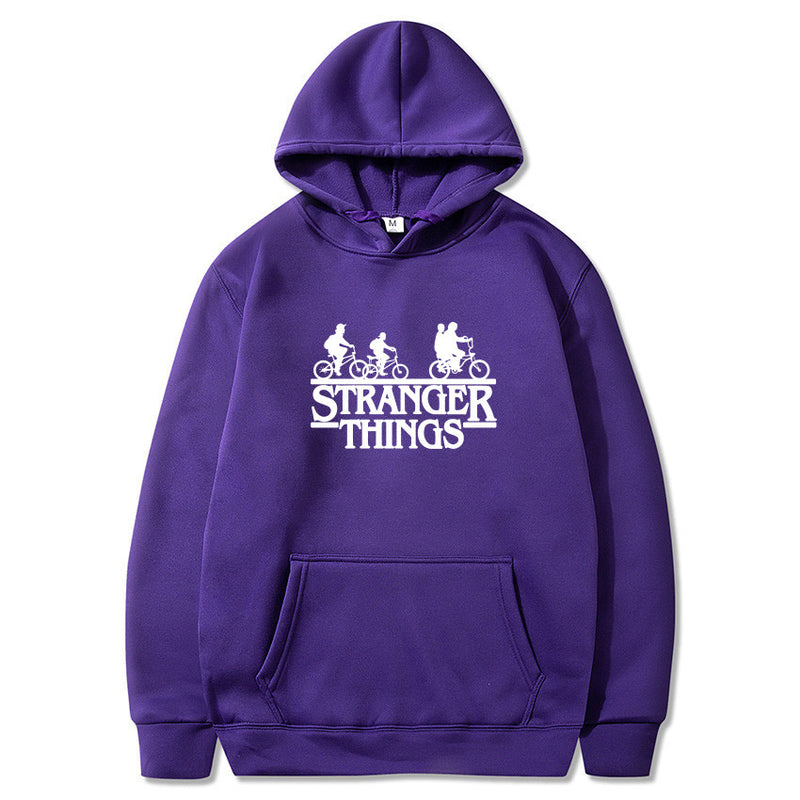 Stranger Things Hoodie Autumn and Winter Velvet Sport Hoodie Sweater Men
