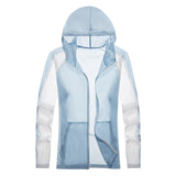 Sun Resistant Clothes Women's Contrast Color Ultra-Thin Breathable Fashion Sun-Protective Clothing