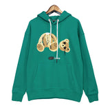 Palm Angels Hoodie Broken Bear Embroidered Hoodie Men 'S And Women 'S Coat