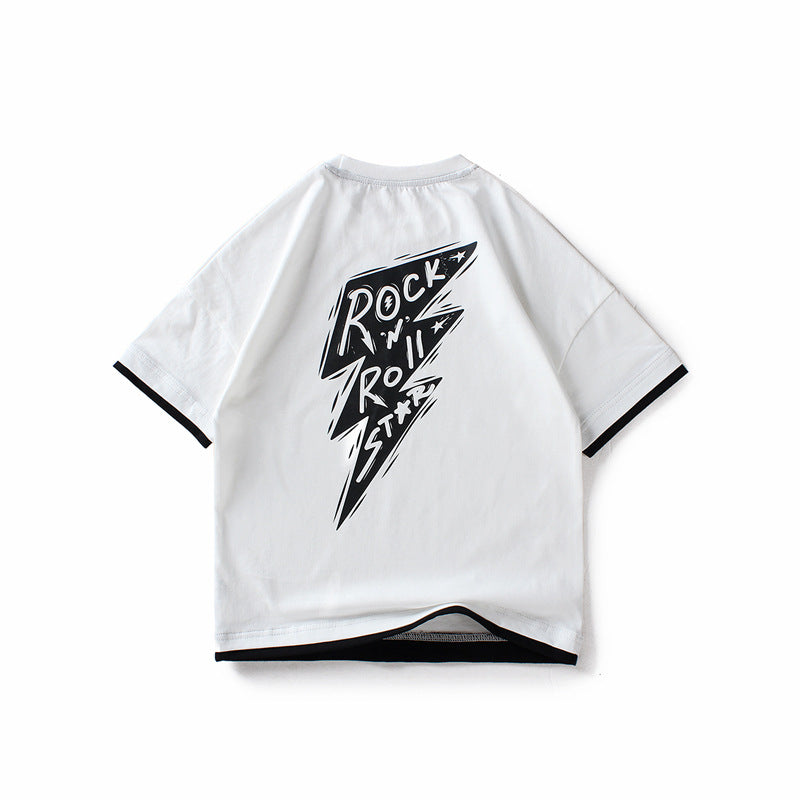 Children T Shrits Summer Printed Boys' Short Sleeve