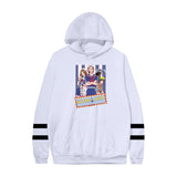 Stranger Things Hoodie Peripheral Pattern Loose Hooded Fleece Pullover