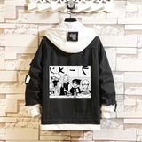 Comic Denim Jacket Spring and Autumn Men and Women Fashion Denim Jacket