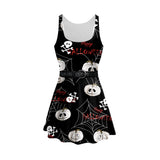Skull Dress Halloween Funny Cartoon Skull Vest Dress