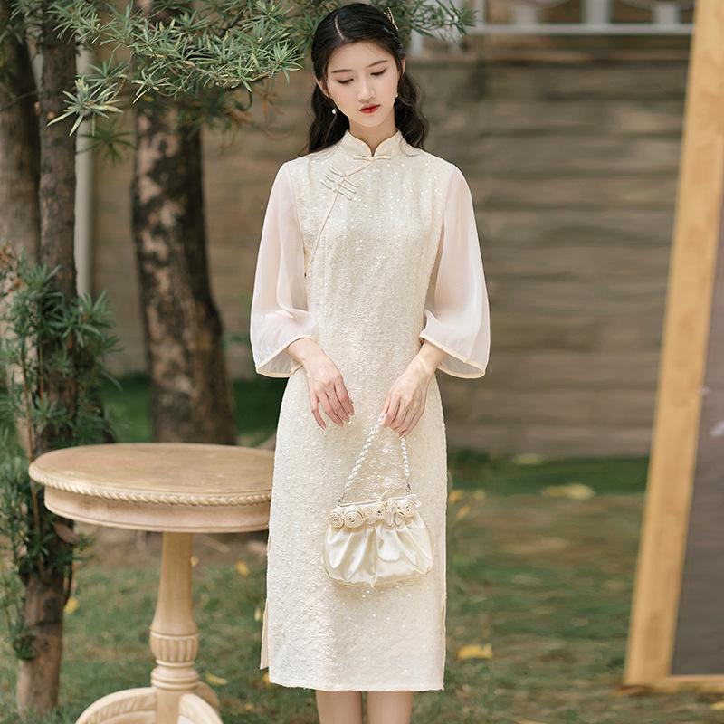 Women's Cottagecore Dress Women's Retro Dress