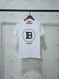 T Shirt Balmain Spring/Summer Printed Letter Cotton Short Sleeve Loose-Fitting Casual T-shirt
