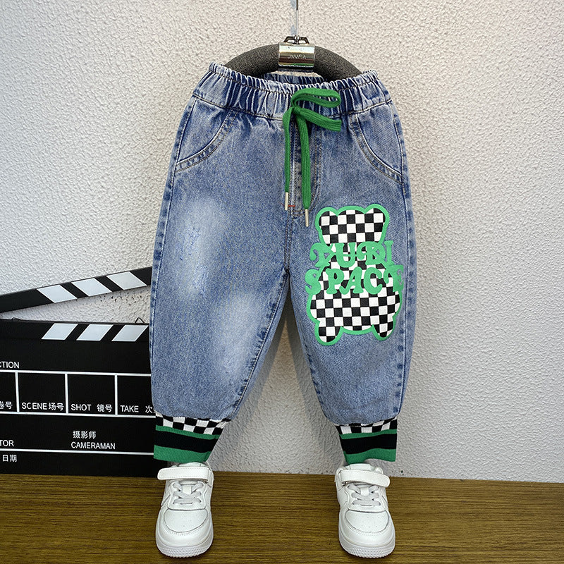 Toddler Boys Pants Boys' Jeans Spring and Autumn