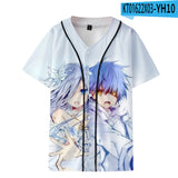 Baggy Baseball Jersey Printed Break Fashion Short Sleeve Baseball Uniform