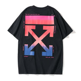 Short Sleeve Gradient Arrow Print Owt t shirt