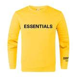 Fear Of God Fog Sweatshirt Essentials Double Line Letter Crew Neck Long Sleeve Sweater Men Loose Trendy