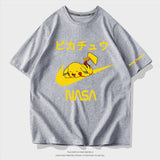 Men and Women Pokemon Pikachu T Shirt Pikachu Joint Name Short Sleeve T-shirt