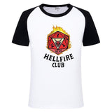 Stranger Things Hellfire Club T Shirt Printed Top Men's and Women's Short-Sleeved T-shirt