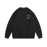 Preppy Aesthetic Sweatshirt Heyhenry Autumn New Sweater Men's and Women's round Neck Letter Pattern Casual Trend Pullover Coat Couple T-shirt