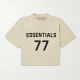 Fear Of God Essentials Kids T-Shirt Summer Pure Cotton Loose Short Sleeve