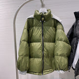 Women Winter Coats Puffer Jacket Down Coat Loose Casual White Duck Down Jacket Coat