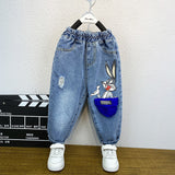 Toddler Boys Pants Children's Jeans Spring and Autumn Leisure